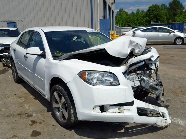 1G1ZC5EU7CF385820 - 2012 CHEVROLET MALIBU 1LT WHITE photo 1