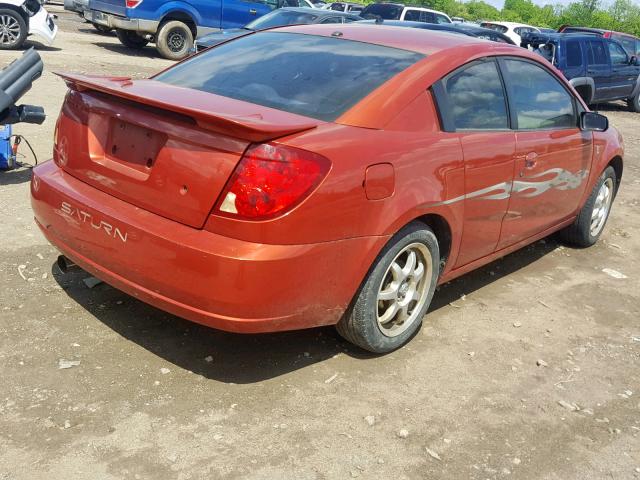 1G8AV14FX3Z205927 - 2003 SATURN ION LEVEL ORANGE photo 4