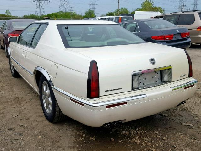 1G6EL12Y4YB704503 - 2000 CADILLAC ELDORADO E WHITE photo 3