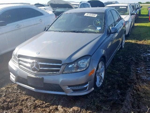 WDDGF4HB3EG243638 - 2014 MERCEDES-BENZ C 250 GRAY photo 2