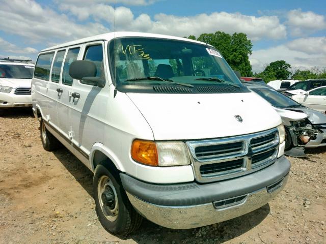 2B4JB25YXYK167451 - 2000 DODGE RAM WAGON WHITE photo 1