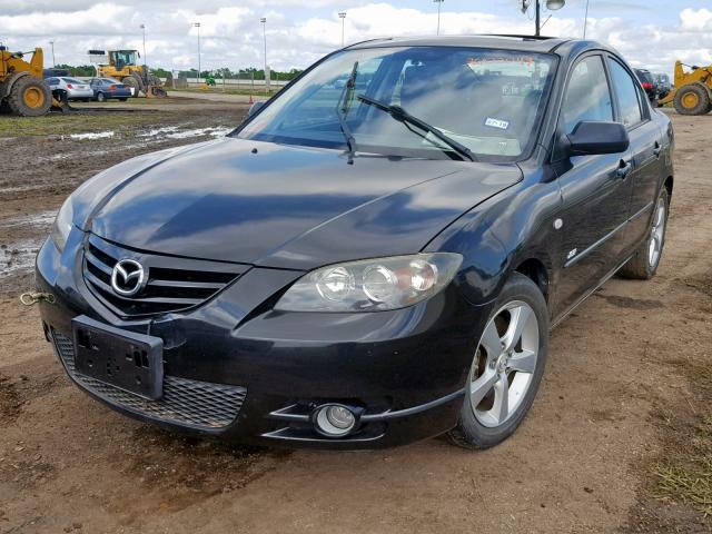 JM1BK324661497160 - 2006 MAZDA 3 S BLACK photo 2