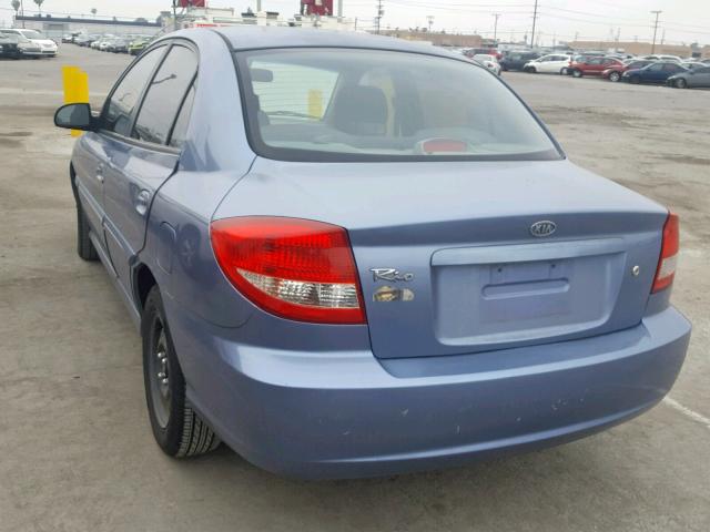 KNADC125646308779 - 2004 KIA RIO PURPLE photo 3