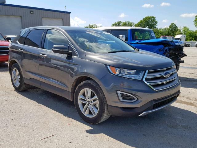 2FMPK3J92JBB73456 - 2018 FORD EDGE SEL GRAY photo 1