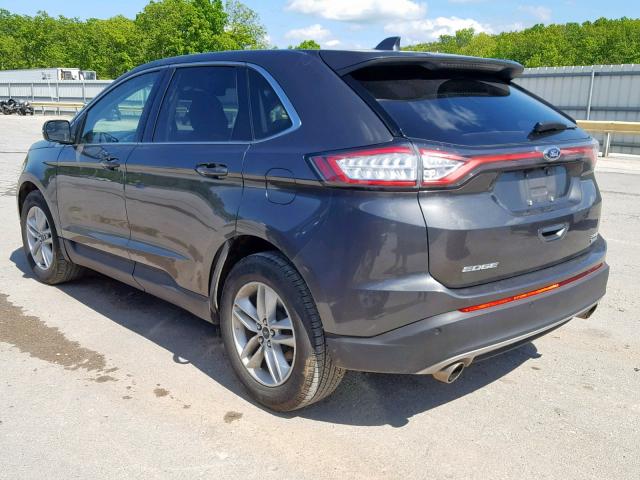 2FMPK3J92JBB73456 - 2018 FORD EDGE SEL GRAY photo 3