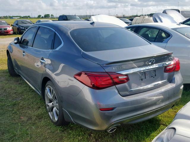 JN1BY1PP5KM685167 - 2019 INFINITI Q70L 3.7 L GRAY photo 3