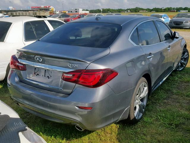 JN1BY1PP5KM685167 - 2019 INFINITI Q70L 3.7 L GRAY photo 4