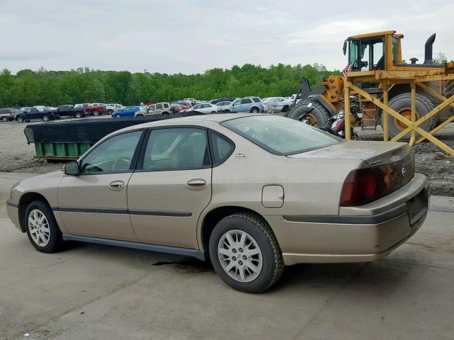 2G1WF52E229182395 - 2002 CHEVROLET IMPALA TAN photo 3