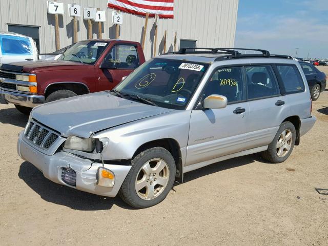 JF1SF65632H758416 - 2002 SUBARU FORESTER S SILVER photo 2