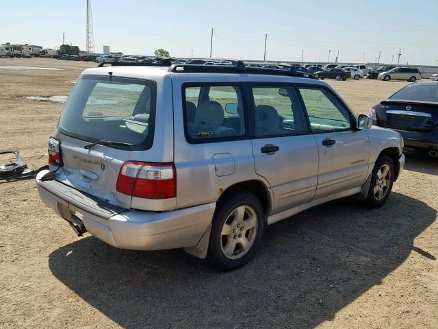 JF1SF65632H758416 - 2002 SUBARU FORESTER S SILVER photo 4