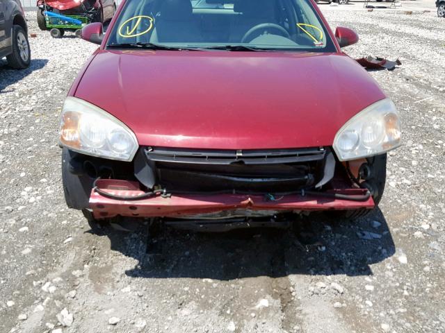 1G1ZT68N67F233754 - 2007 CHEVROLET MALIBU MAX 勃艮第红 照片 9