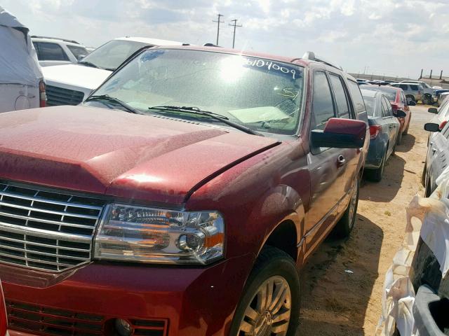 5LMJJ2H54DEL06830 - 2013 LINCOLN NAVIGATOR RED photo 2