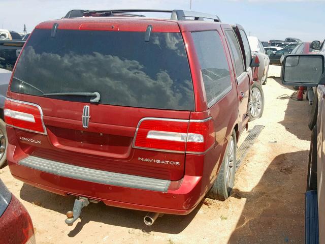 5LMJJ2H54DEL06830 - 2013 LINCOLN NAVIGATOR RED photo 4