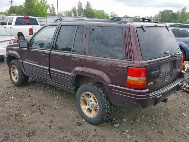 1J4GZ78S9WC141847 - 1998 JEEP GRAND CHER PURPLE photo 3