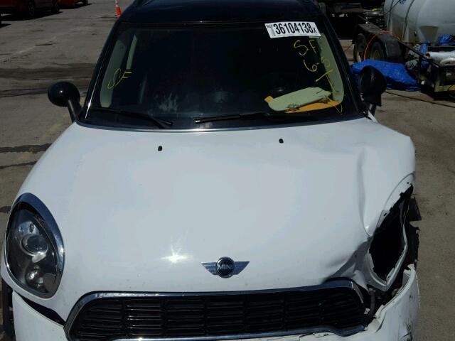 WMWZC3C55DWP23804 - 2013 MINI COOPER S C WHITE photo 7