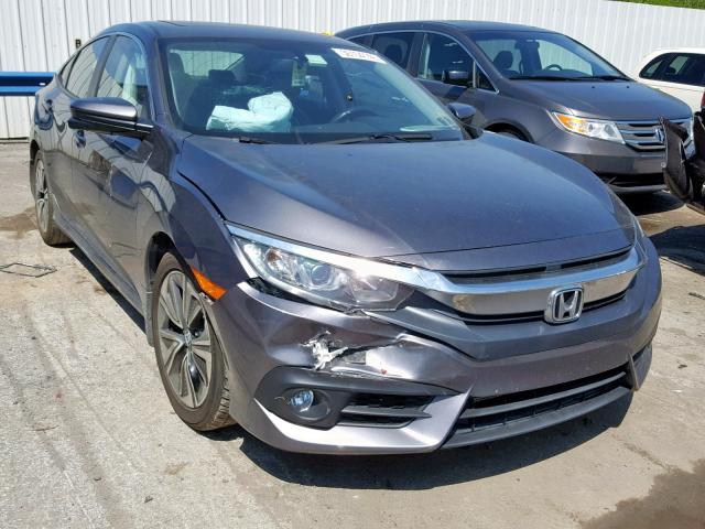 19XFC1F77GE028620 - 2016 HONDA CIVIC EXL GRAY photo 1