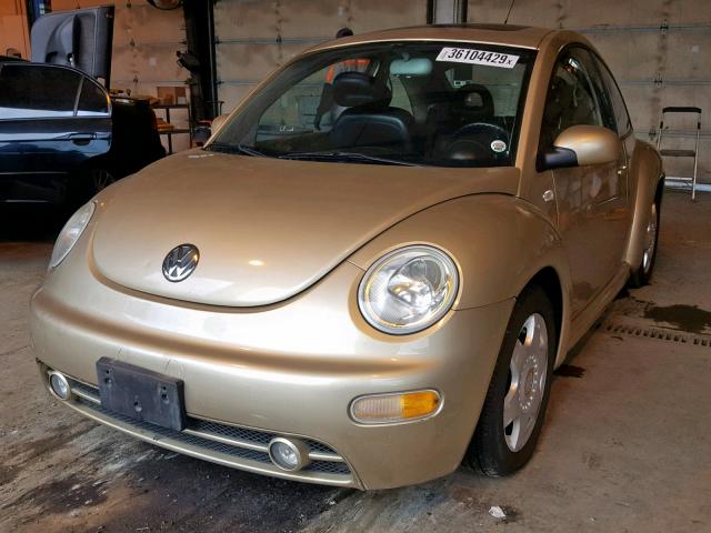 3VWCD21C01M475360 - 2001 VOLKSWAGEN NEW BEETLE Qızıl foto 2