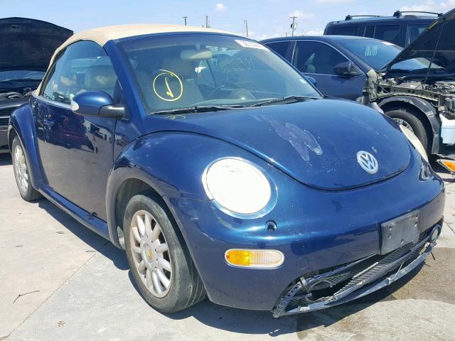 3VWCM31Y64M322116 - 2004 VOLKSWAGEN NEW BEETLE ლურჯი ფოტო 1