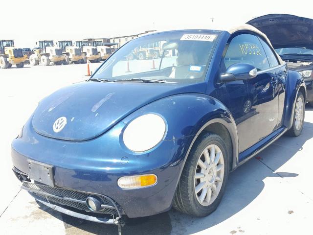 3VWCM31Y64M322116 - 2004 VOLKSWAGEN NEW BEETLE ლურჯი ფოტო 2