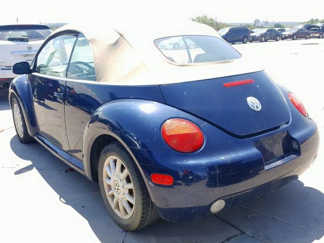 3VWCM31Y64M322116 - 2004 VOLKSWAGEN NEW BEETLE ლურჯი ფოტო 3