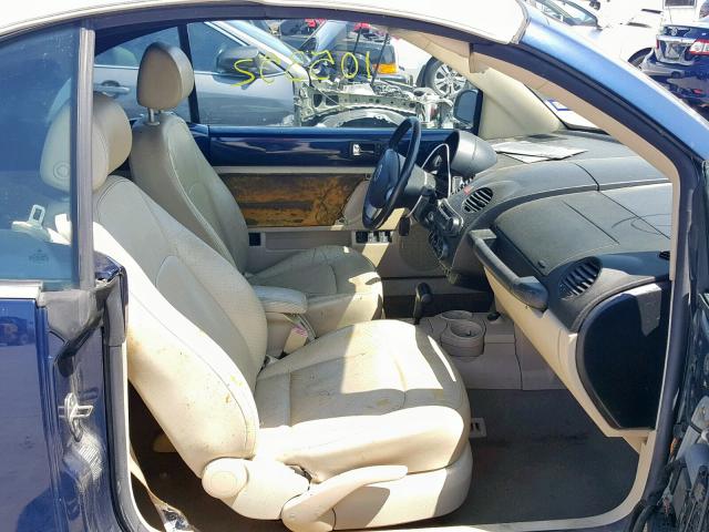 3VWCM31Y64M322116 - 2004 VOLKSWAGEN NEW BEETLE ლურჯი ფოტო 5