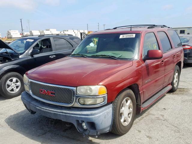 1GKEK63U82J237354 - 2002 GMC DENALI BURGUNDY photo 2