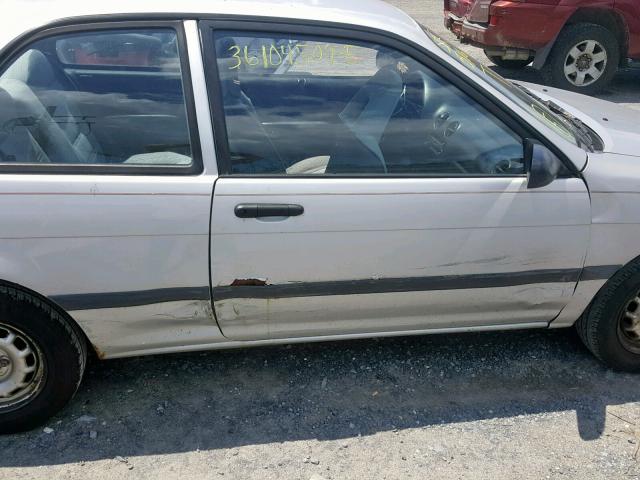 JT2EL43SXP0271359 - 1993 TOYOTA TERCEL DX SILVER photo 9