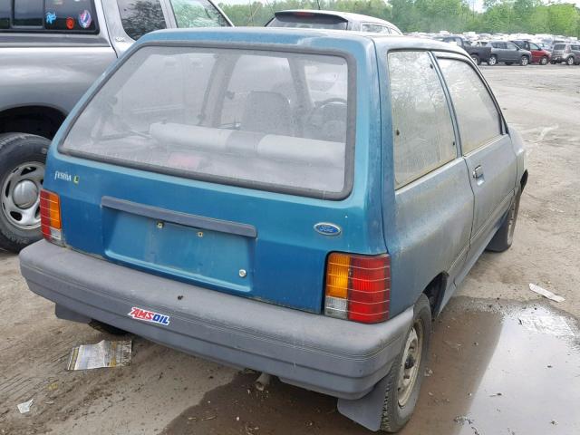 KNJPT05H4N6103847 - 1992 FORD FESTIVA L TEAL photo 4