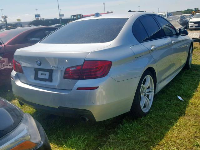 WBA5B1C5XED917120 - 2014 BMW 535 I SILVER photo 4