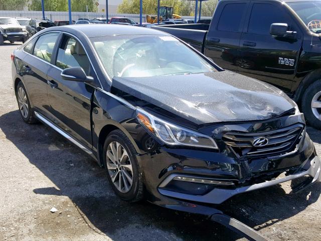 5NPE34AF6FH257554 - 2015 HYUNDAI SONATA SPO BLACK photo 1