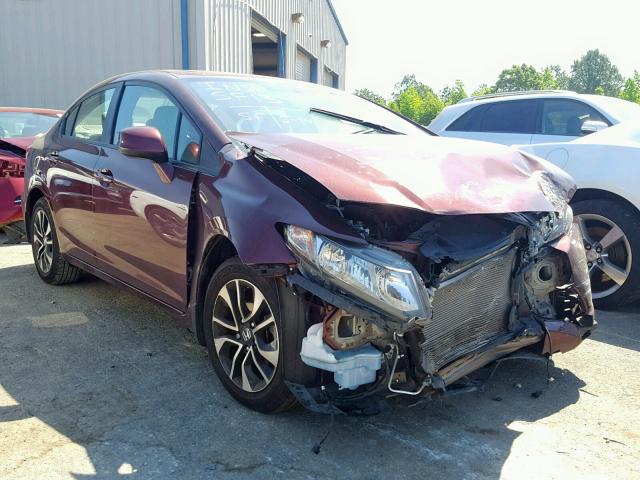 19XFB2F9XDE084847 - 2013 HONDA CIVIC EXL 勃艮第红 照片 1