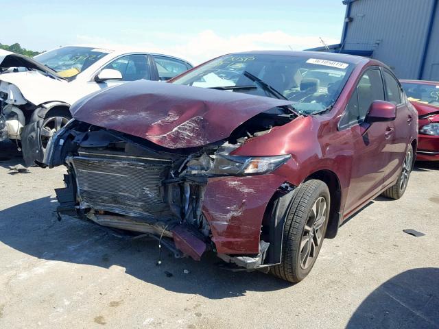 19XFB2F9XDE084847 - 2013 HONDA CIVIC EXL 勃艮第红 照片 2