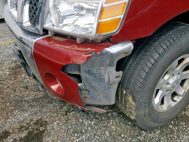 1N6AA07B54N586550 - 2004 NISSAN TITAN RED photo 9