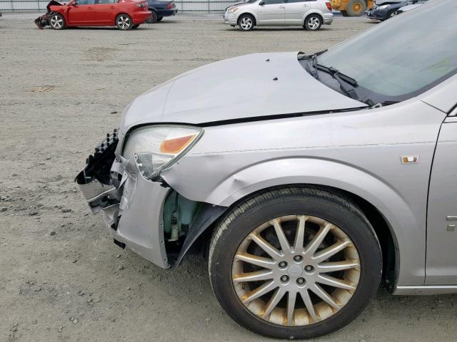 1G8ZV57767F142864 - 2007 SATURN AURA XR SILVER photo 10