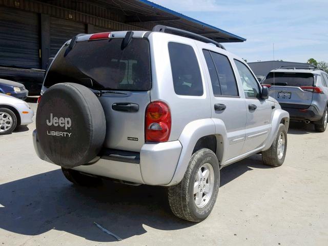 1J4GL58K14W231477 - 2004 JEEP LIBERTY LI SILVER photo 4