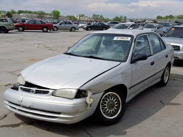 1NXBR12E8YZ409683 - 2000 TOYOTA COROLLA VE SILVER photo 2