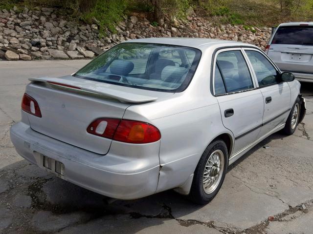 1NXBR12E8YZ409683 - 2000 TOYOTA COROLLA VE SILVER photo 4