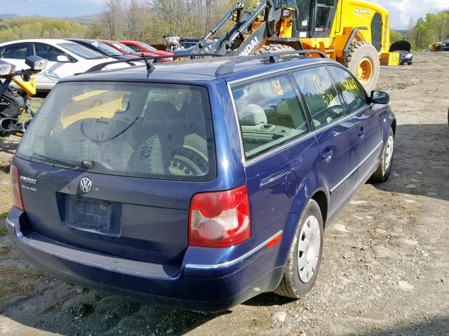 WVWVD63B92E202710 - 2002 VOLKSWAGEN PASSAT GLS BLUE photo 4