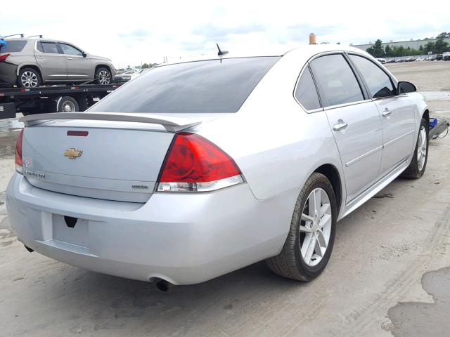 2G1WC5E38G1112277 - 2016 CHEVROLET IMPALA LIM SILVER photo 4