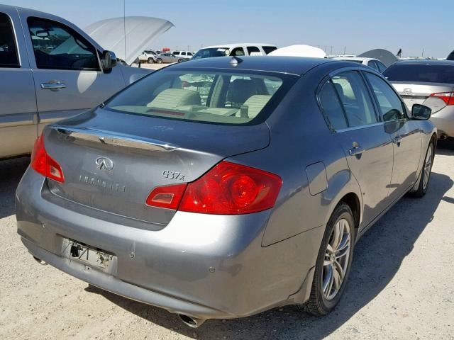 JN1CV6AR7BM410713 - 2011 INFINITI G37 GRAY photo 4