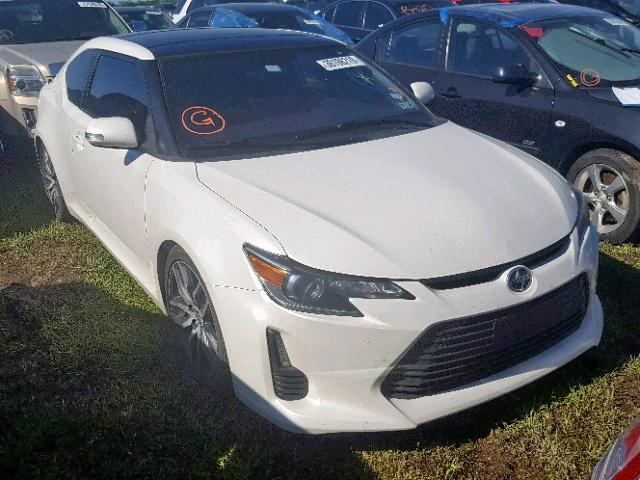 JTKJF5C73F3090608 - 2015 TOYOTA SCION TC WHITE photo 1
