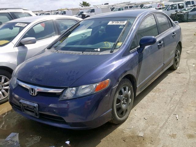 1HGFA46596L000220 - 2006 HONDA CIVIC GX BLUE photo 2