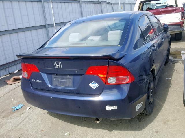 1HGFA46596L000220 - 2006 HONDA CIVIC GX BLUE photo 4