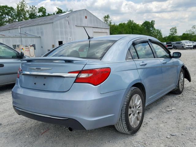 1C3CCBAB9CN139300 - 2012 CHRYSLER 200 LX BLUE photo 4