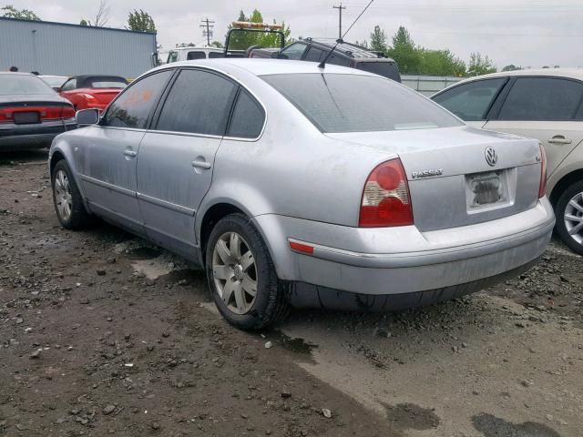 WVWRH63B73P041835 - 2003 VOLKSWAGEN PASSAT GLX SILVER photo 3