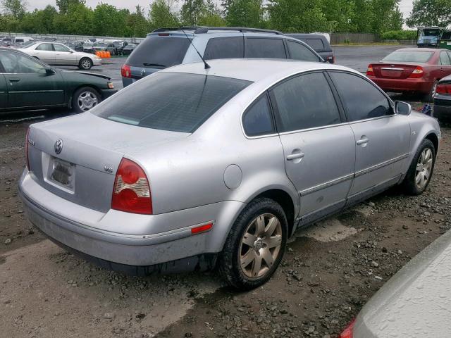 WVWRH63B73P041835 - 2003 VOLKSWAGEN PASSAT GLX SILVER photo 4