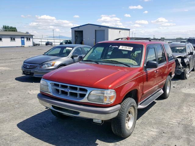 1FMDU34XXVZC37558 - 1997 FORD EXPLORER RED photo 2