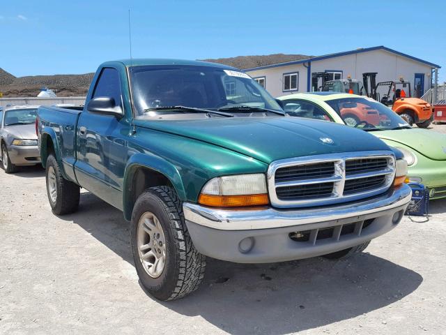 1D7GG46XX3S291174 - 2003 DODGE DAKOTA SLT GREEN photo 1