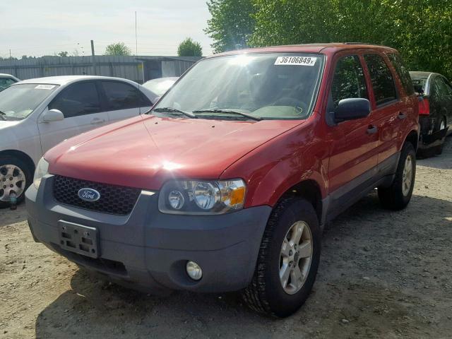 1FMYU931X7KA11016 - 2007 FORD ESCAPE XLT RED photo 2