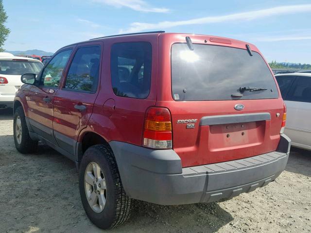 1FMYU931X7KA11016 - 2007 FORD ESCAPE XLT RED photo 3